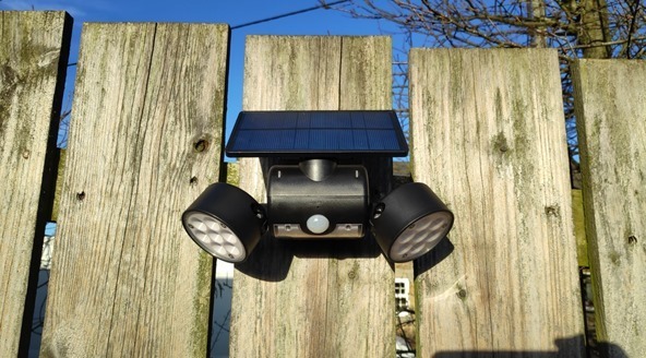 Solar 30 LED lamp in Scargill's garden