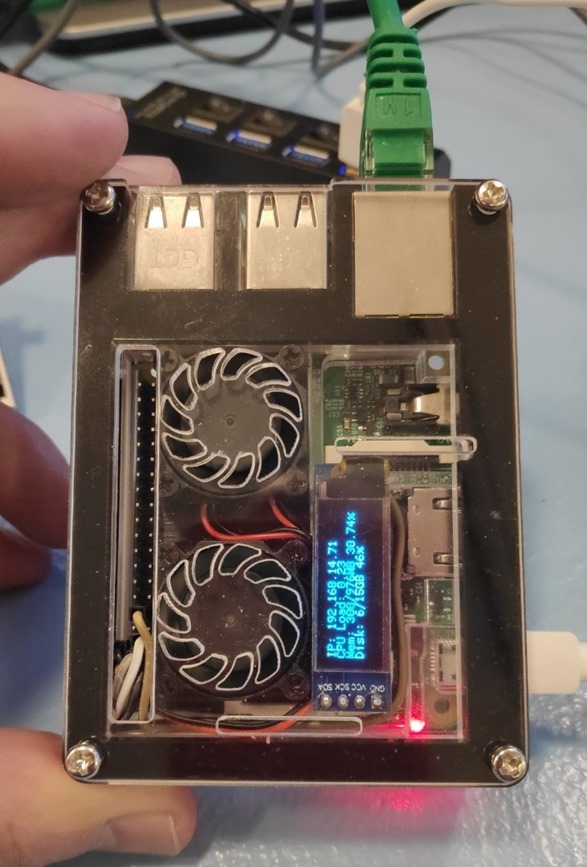 Acrylic Case + Dual Fan + Copper Heatsink for RPI3 Model B