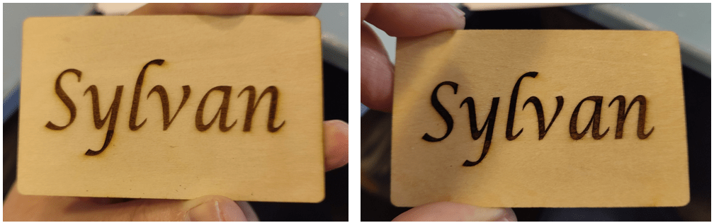 Aufero Laser 2 Engraver - results without and with Borax solution