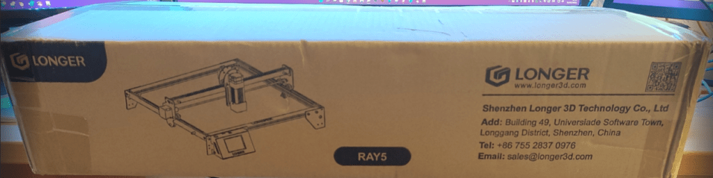 Longer Ray 5 packaging