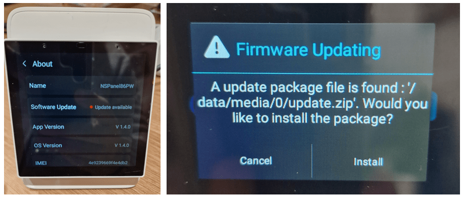 Firmware upgrades - NSPanel Pro