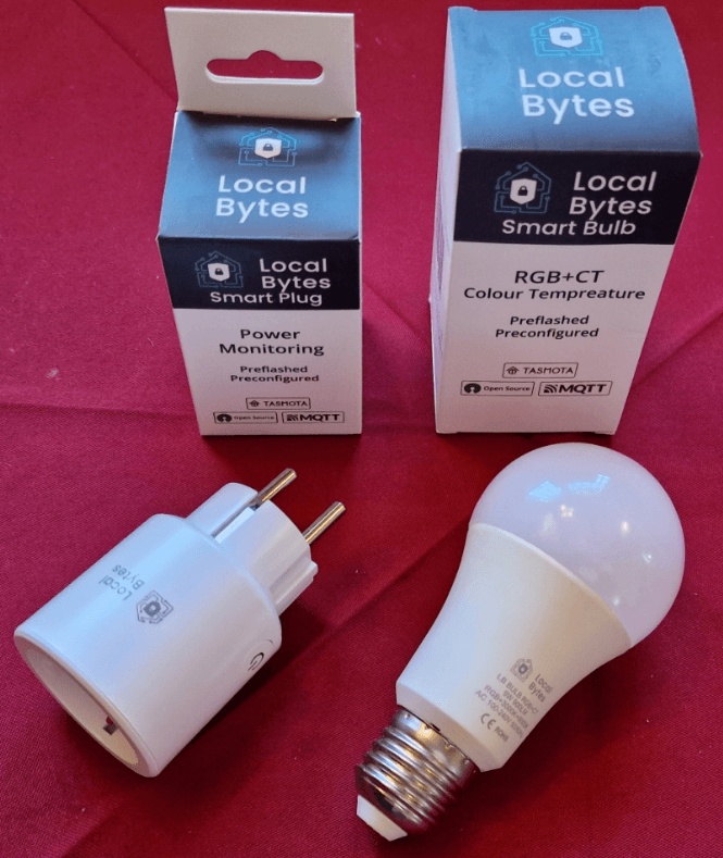 LOCAL BYTES Tasmota lamp and smart plug