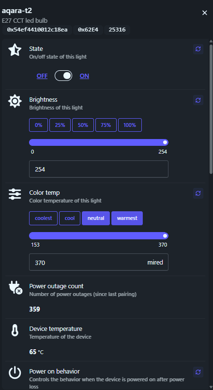 Aqara T2 lamp