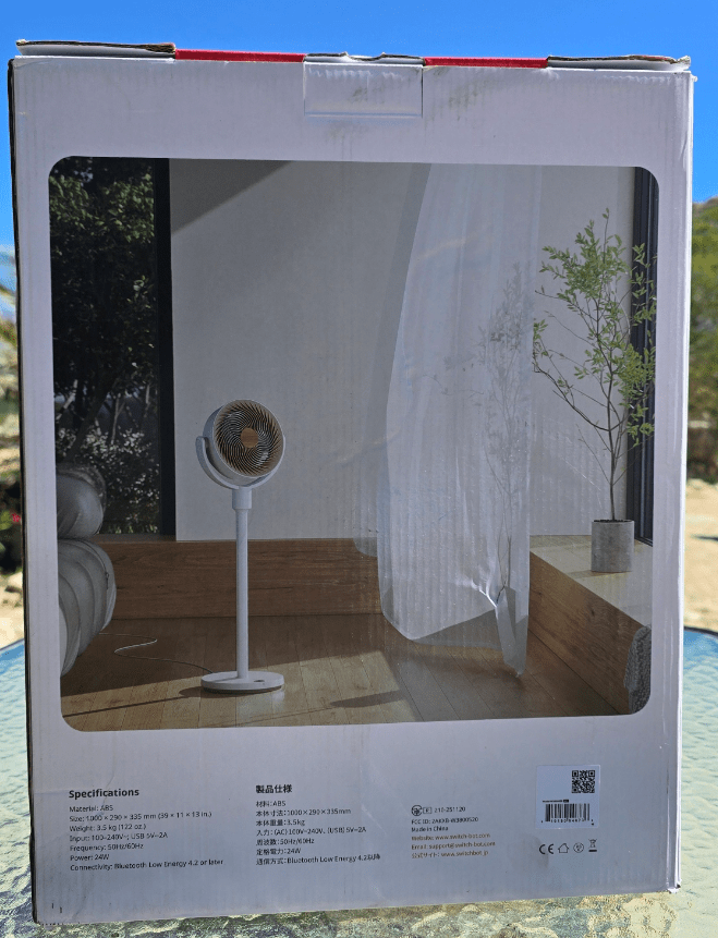 Switchbot rechargeable fan