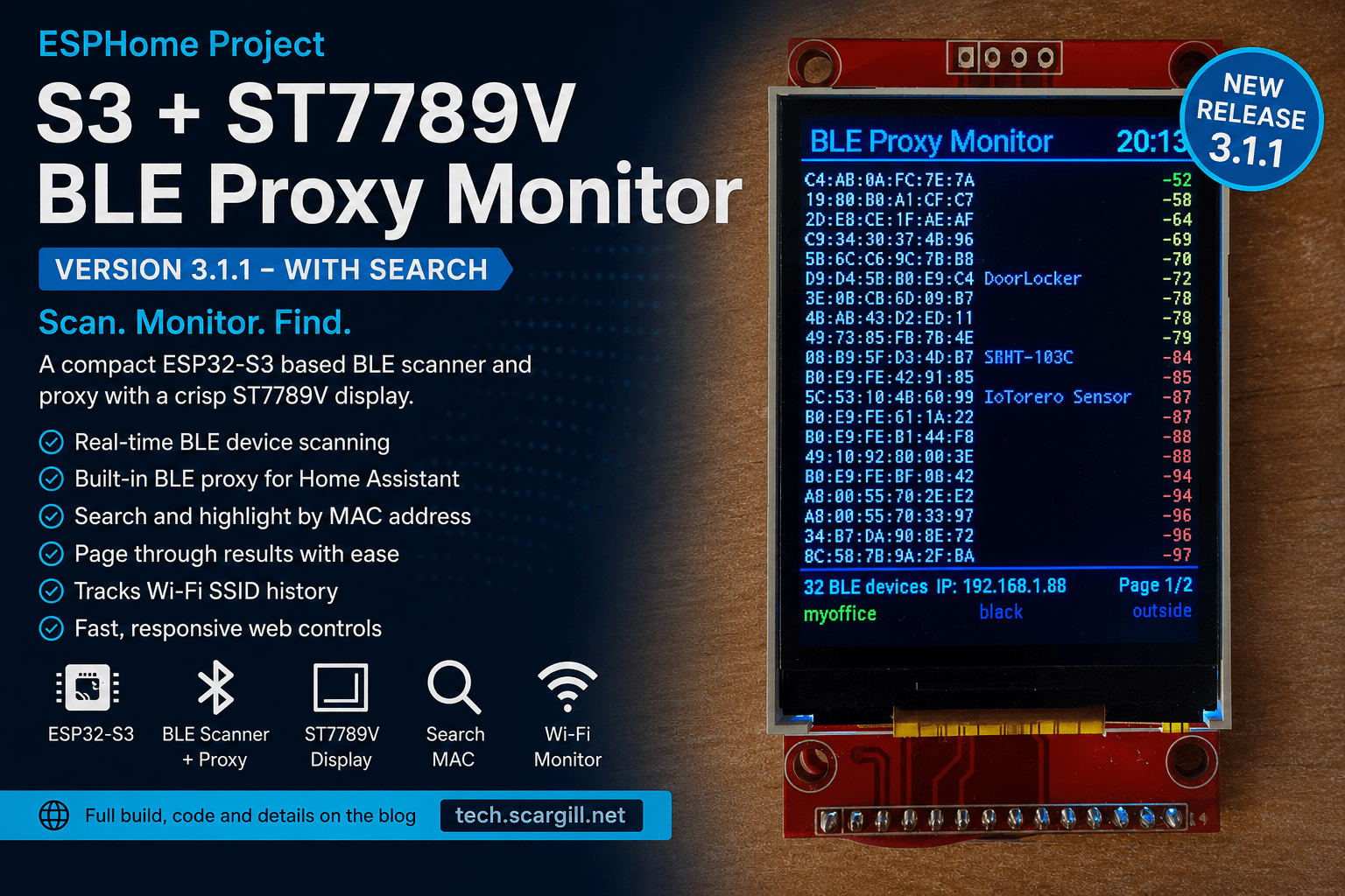 ESPHome BLE Proxy Monitor 3.1.1