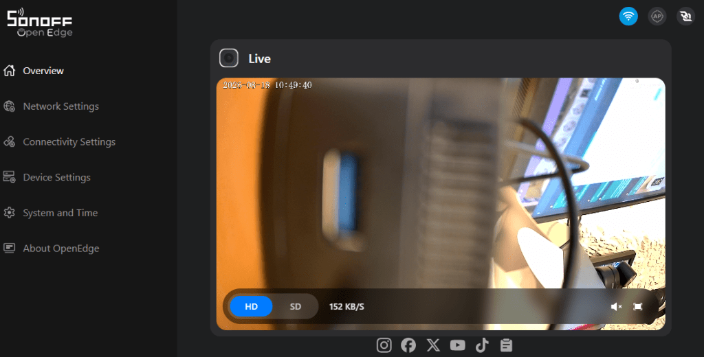 Sonoff Glassview cam