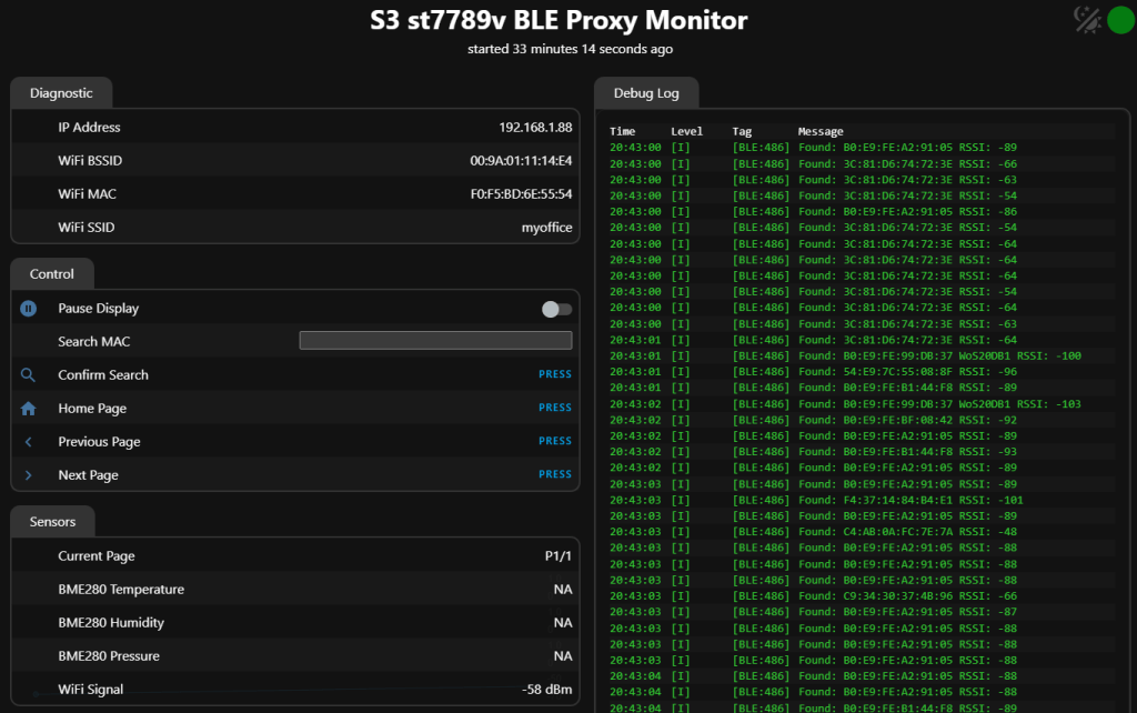 BLE Proxy Monitor and more - Peter Scargill