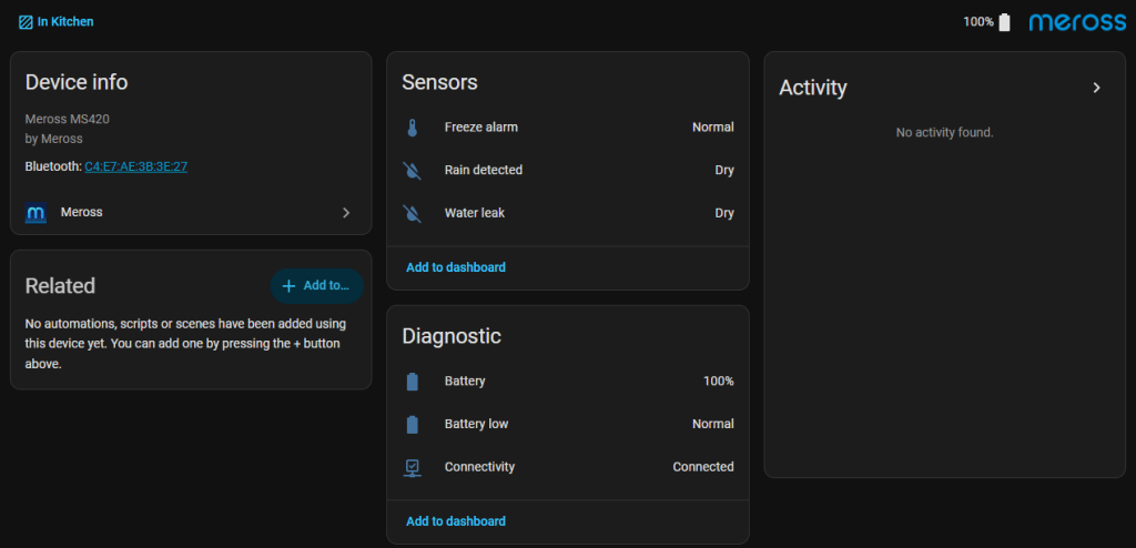 MS220 in Home Assistant